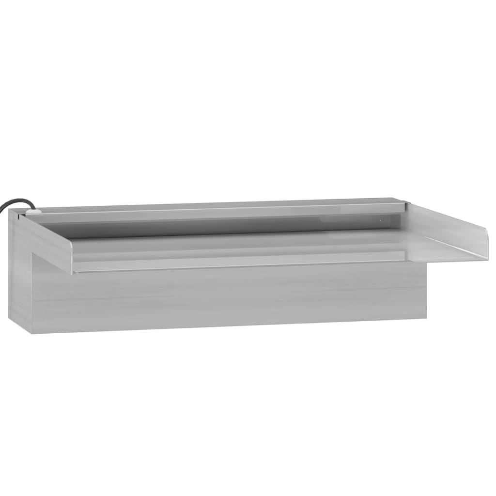 vidaXL Cascata com LEDs RGB 30 cm aço inoxidável