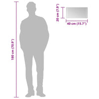 vidaXL Espelho de casa de banho com luzes LED 40x20 cm