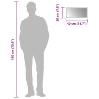 vidaXL Espelho de casa de banho com luzes LED 40x20 cm