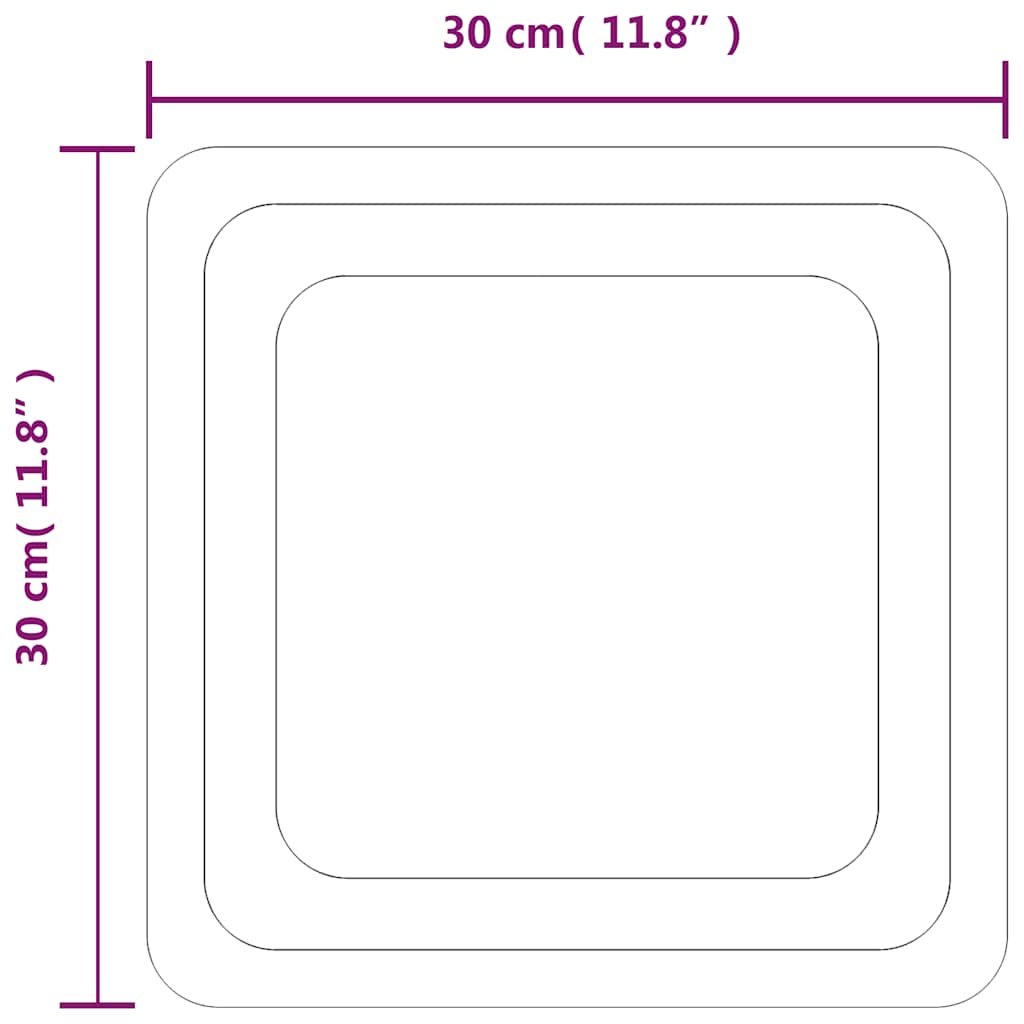 vidaXL Espelho de casa de banho com luzes LED 40x40 cm