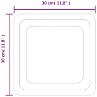 vidaXL Espelho de casa de banho com luzes LED 40x40 cm