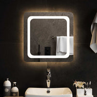vidaXL Espelho de casa de banho com luzes LED 40x40 cm