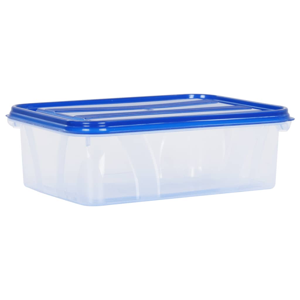 vidaXL Recipientes para alimentos com tampas 16 pcs PP