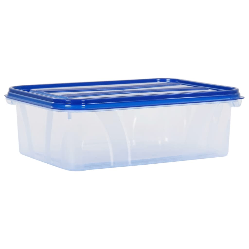 vidaXL Recipientes para alimentos com tampas 16 pcs PP