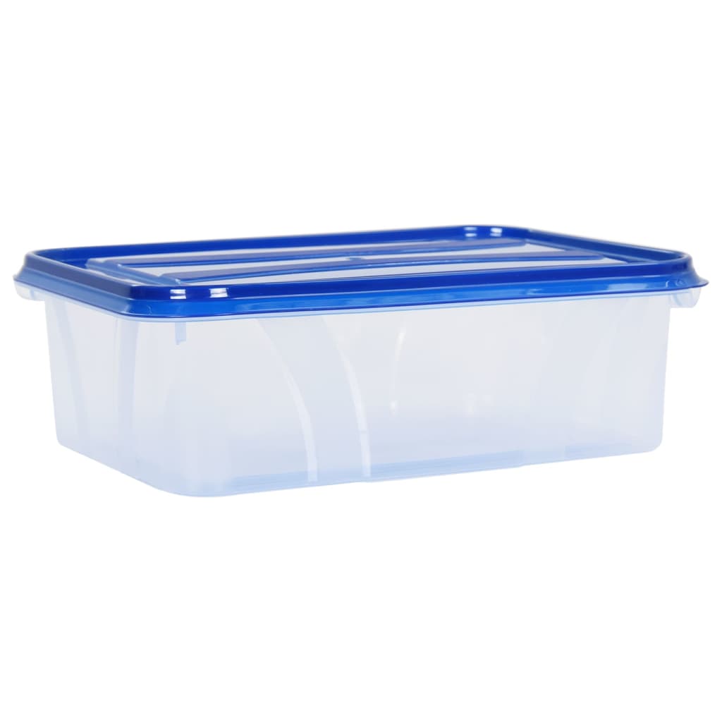 vidaXL Recipientes para alimentos com tampas 16 pcs PP
