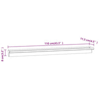 vidaXL Fonte para piscina retangular 30 cm aço inoxidável