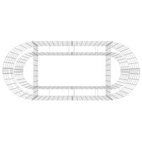 vidaXL Canteiro elevado/cesto gabião 120x50x50 cm ferro galvanizado