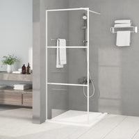 vidaXL Divisória de chuveiro 80x195 cm vidro transparente ESG preto