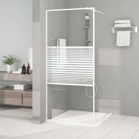 vidaXL Divisória de chuveiro 80x195 cm vidro transparente ESG preto