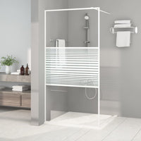 vidaXL Divisória de chuveiro 80x195 cm vidro transparente ESG preto