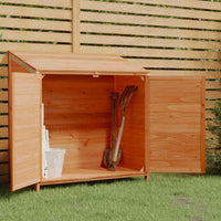 vidaXL Abrigo de jardim 55x52x112 cm madeira de abeto maciça