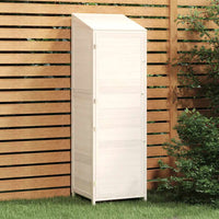 vidaXL Abrigo de jardim 55x52x112 cm madeira de abeto maciça