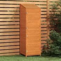 vidaXL Abrigo de jardim 55x52x112 cm madeira de abeto maciça