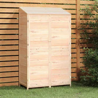 vidaXL Abrigo de jardim 55x52x112 cm madeira de abeto maciça
