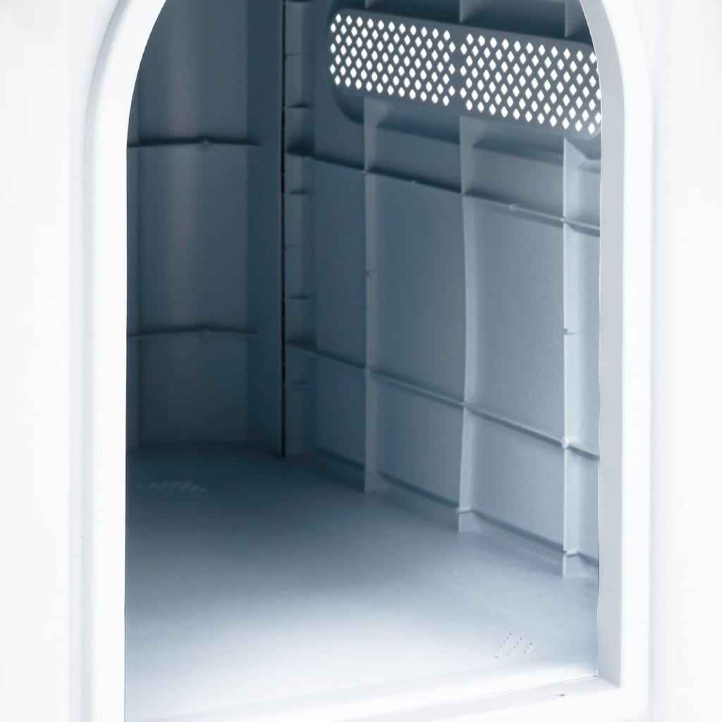 vidaXL Casota para cães 59x75x66 cm polipropileno azul