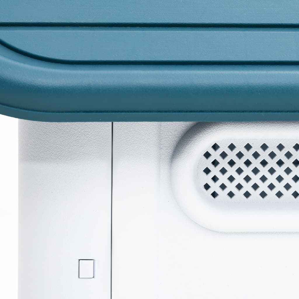 vidaXL Casota para cães 59x75x66 cm polipropileno azul