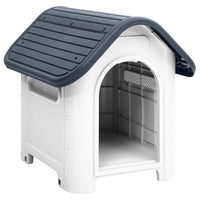 vidaXL Casota para cães 59x75x66 cm polipropileno azul
