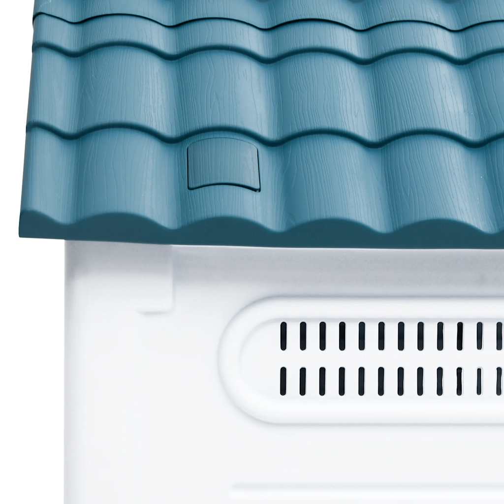 vidaXL Casota para cães 57x68x66 cm polipropileno azul
