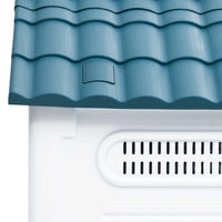 vidaXL Casota para cães 57x68x66 cm polipropileno azul