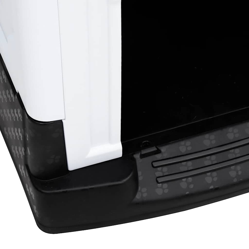 vidaXL Casota para cães 57x68x66 cm polipropileno azul