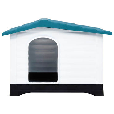 vidaXL Casota para cães 90,5x68x66 cm polipropileno azul