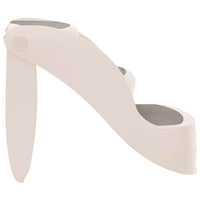 vidaXL Escada dobrável 3 degraus para cães 50x38x38 cm plástico creme