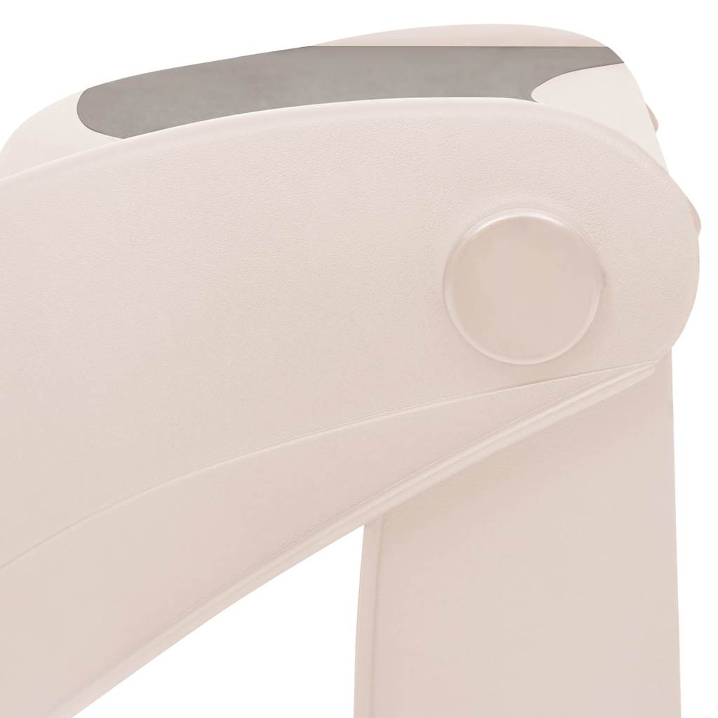 vidaXL Escada dobrável 3 degraus para cães 50x38x38 cm plástico creme