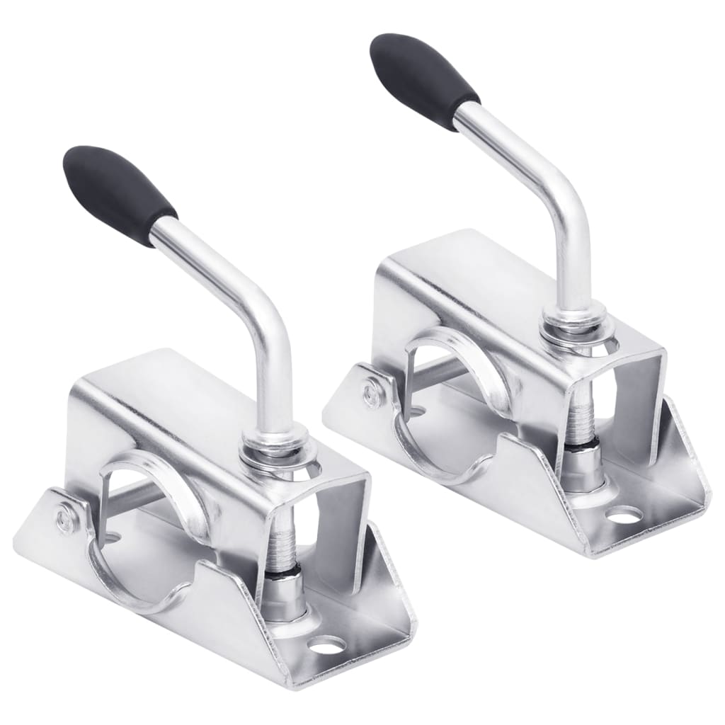 vidaXL Braçadeira de roda jóquei 13,5x6,5x14 cm aço galvanizado