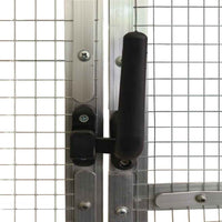 vidaXL Aviário 179x100x185 cm alumínio prateado