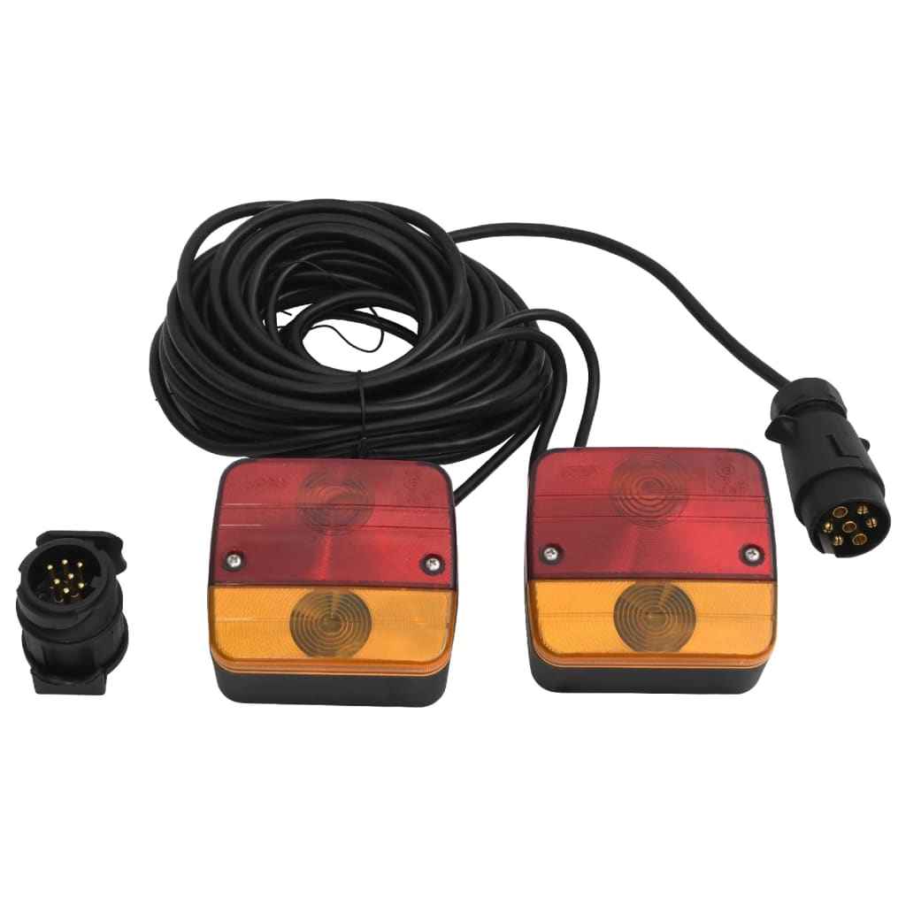 vidaXL Farolins de reboque 2 pcs lâmpada LED 12V vermelho