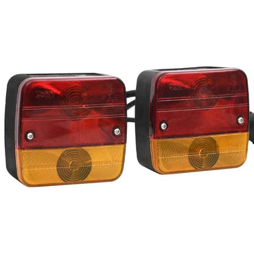 vidaXL Farolins de reboque 2 pcs lâmpada LED 12V vermelho