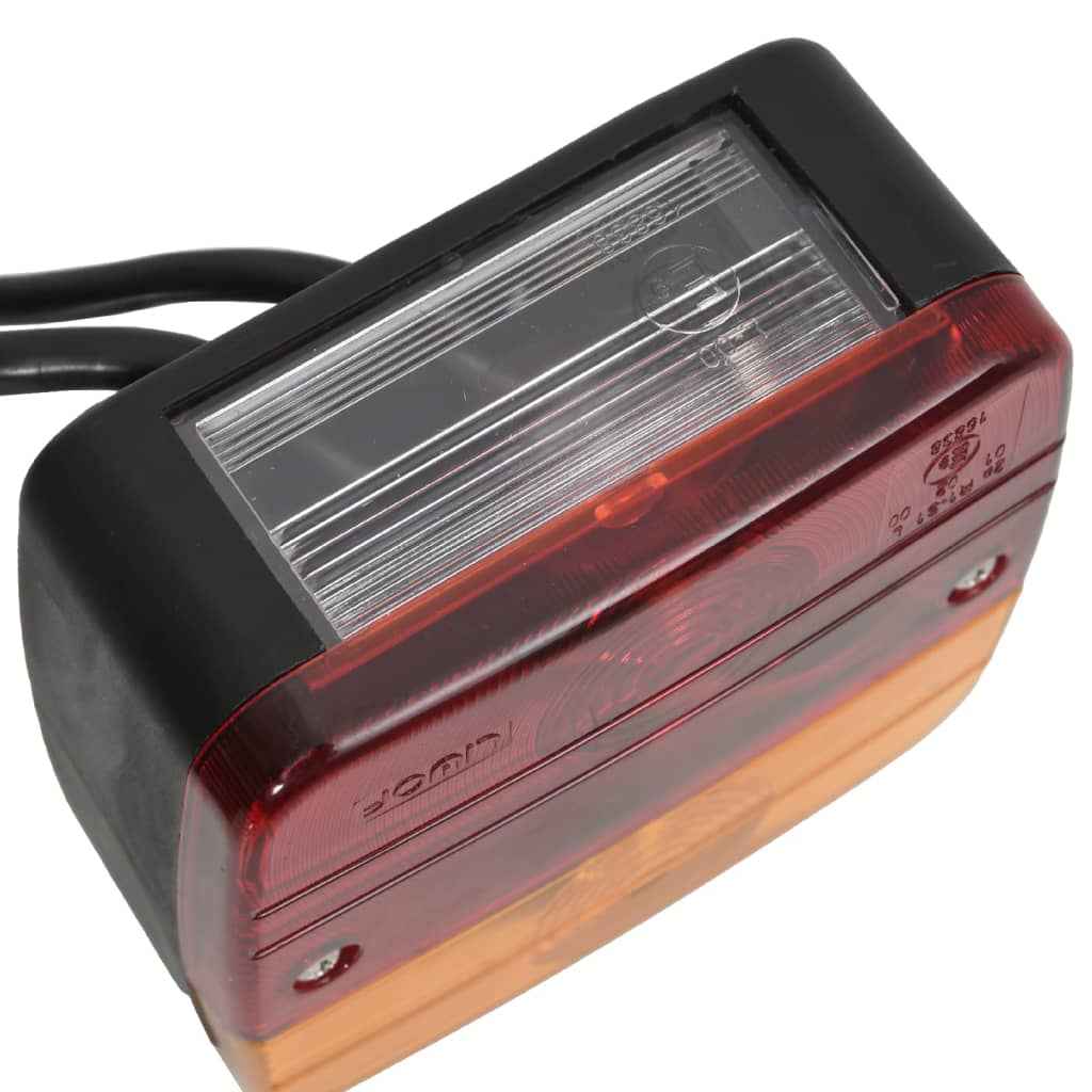 vidaXL Farolins de reboque 2 pcs lâmpada LED 12V vermelho