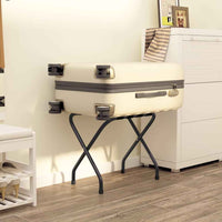 vidaXL Porta-bagagens com encosto prateado 56x39x52cm