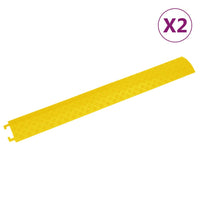 vidaXL Rampa protetora de cabos 4 pcs 98,5 cm amarelo