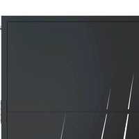 vidaXL Portão de jardim antracite 100x75 cm aço design grama