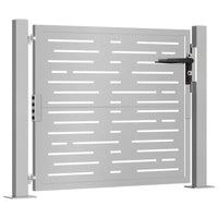 vidaXL Portão de jardim 100x75 cm em aço corten com design quadrado