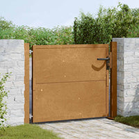 vidaXL Portão de jardim 100x75 cm Aço Corten