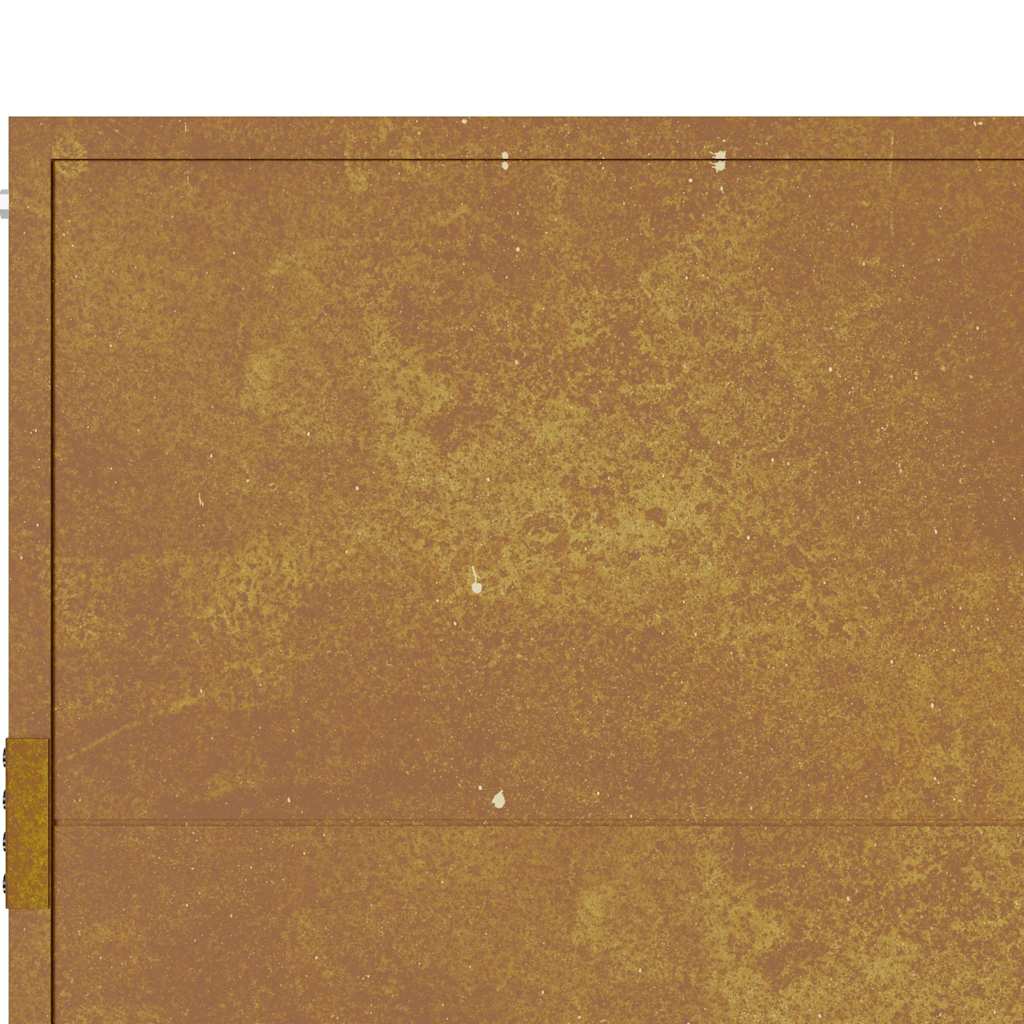 vidaXL Portão de jardim 100x75 cm Aço Corten