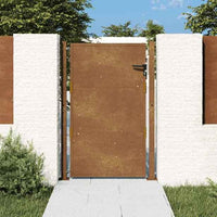 vidaXL Portão de jardim 100x75 cm Aço Corten