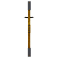 vidaXL Portão de jardim 85x75 cm aço corten design erva