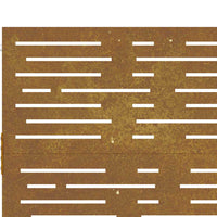 vidaXL Portão de jardim 100x75 cm em aço corten com design quadrado