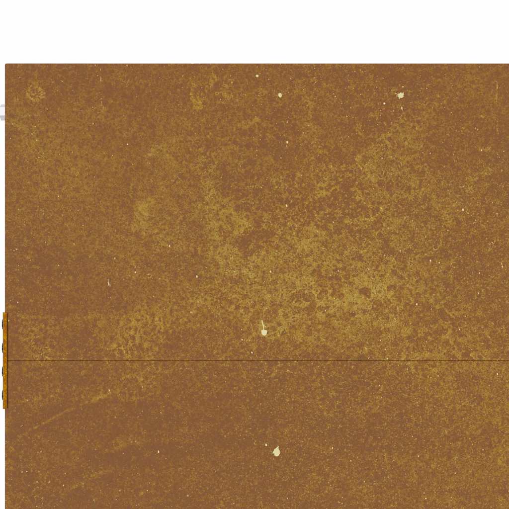 vidaXL Portão de jardim 85x75 cm aço corten