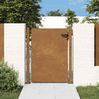 vidaXL Portão de jardim 100x75 cm Aço Corten