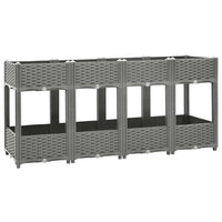 vidaXL Canteiro elevado 40x40x23 cm polipropileno