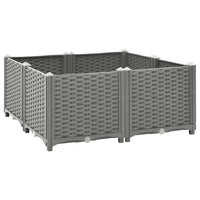 vidaXL Canteiro elevado 40x40x23 cm polipropileno