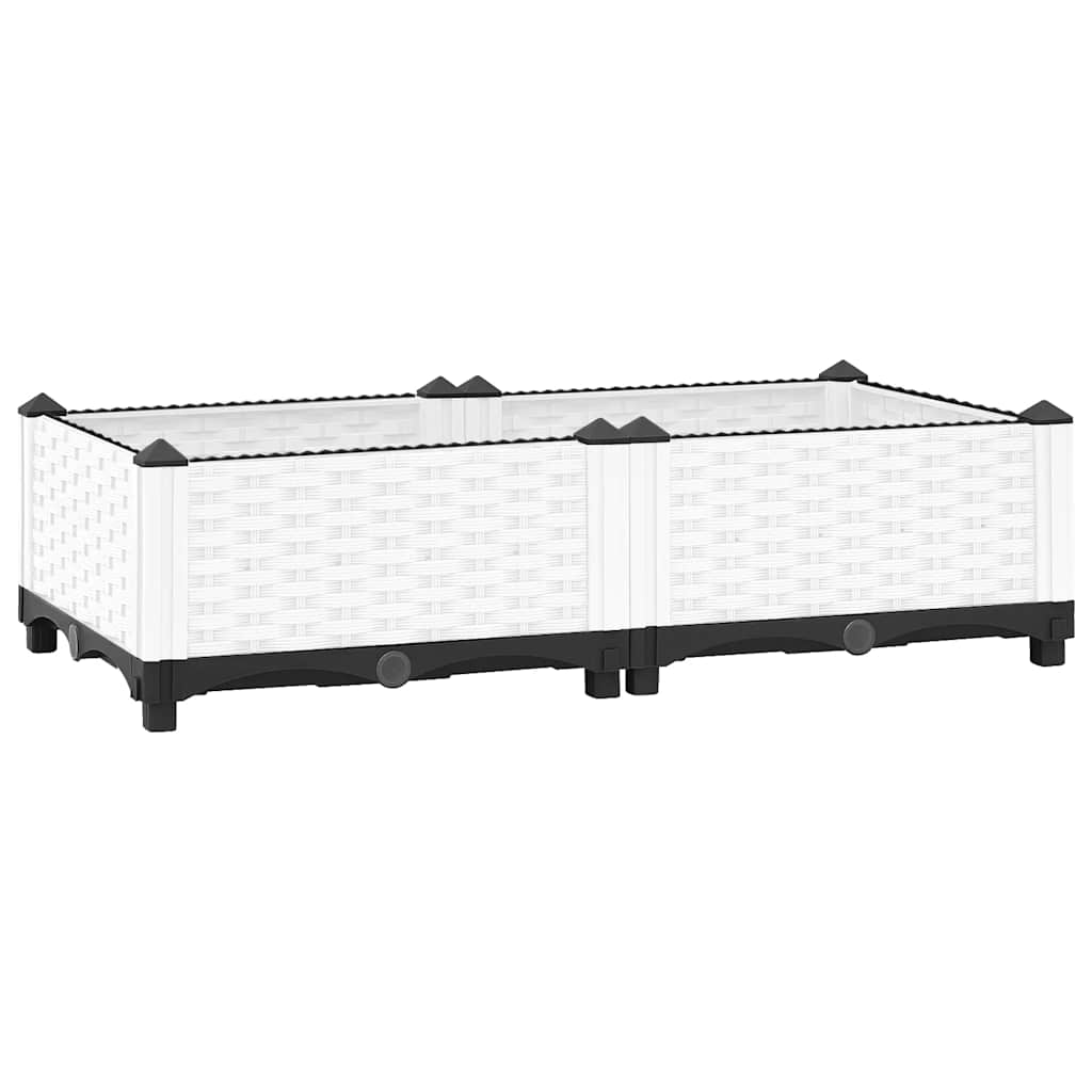 vidaXL Canteiro elevado 40x40x23 cm polipropileno