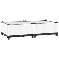 vidaXL Canteiro elevado 40x40x23 cm polipropileno