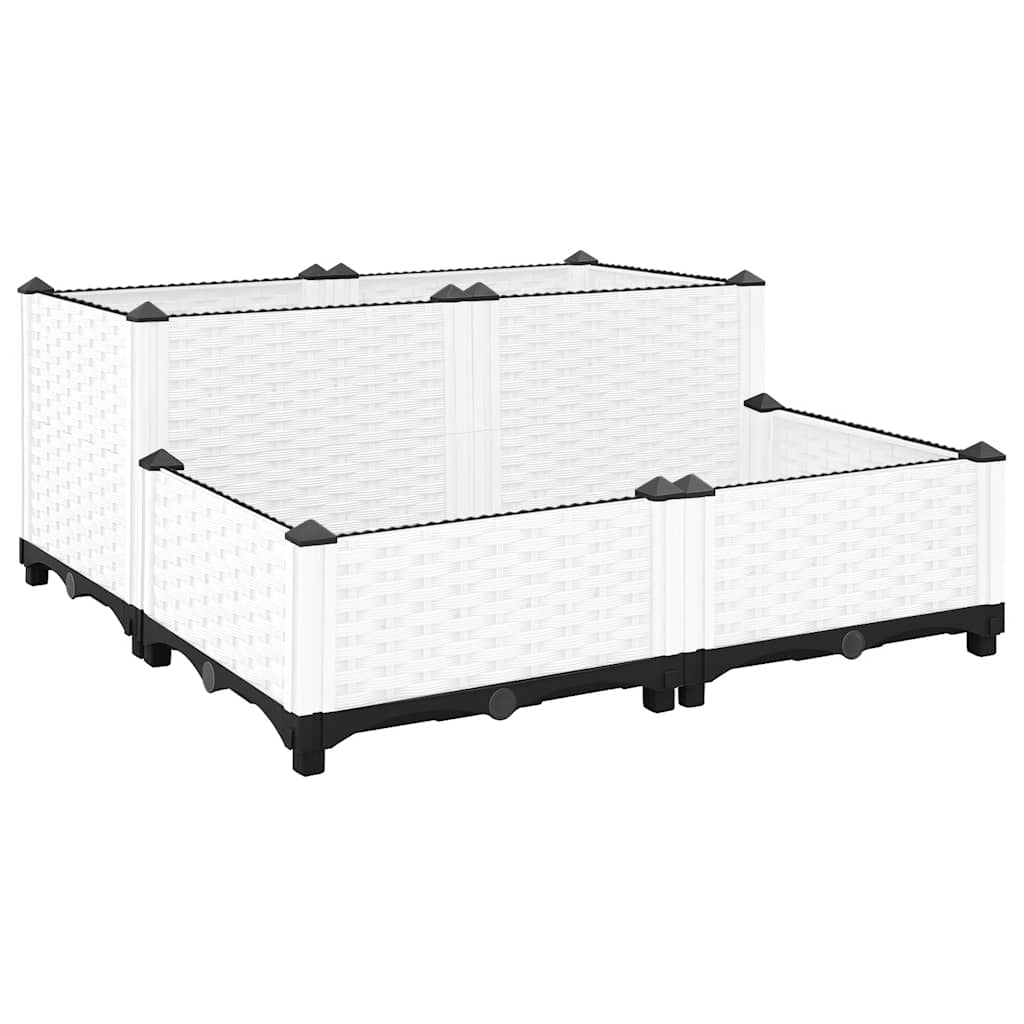 vidaXL Canteiro elevado 40x40x23 cm polipropileno