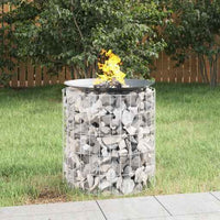 vidaXL Braseira gabião Ø 50 cm ferro galvanizado