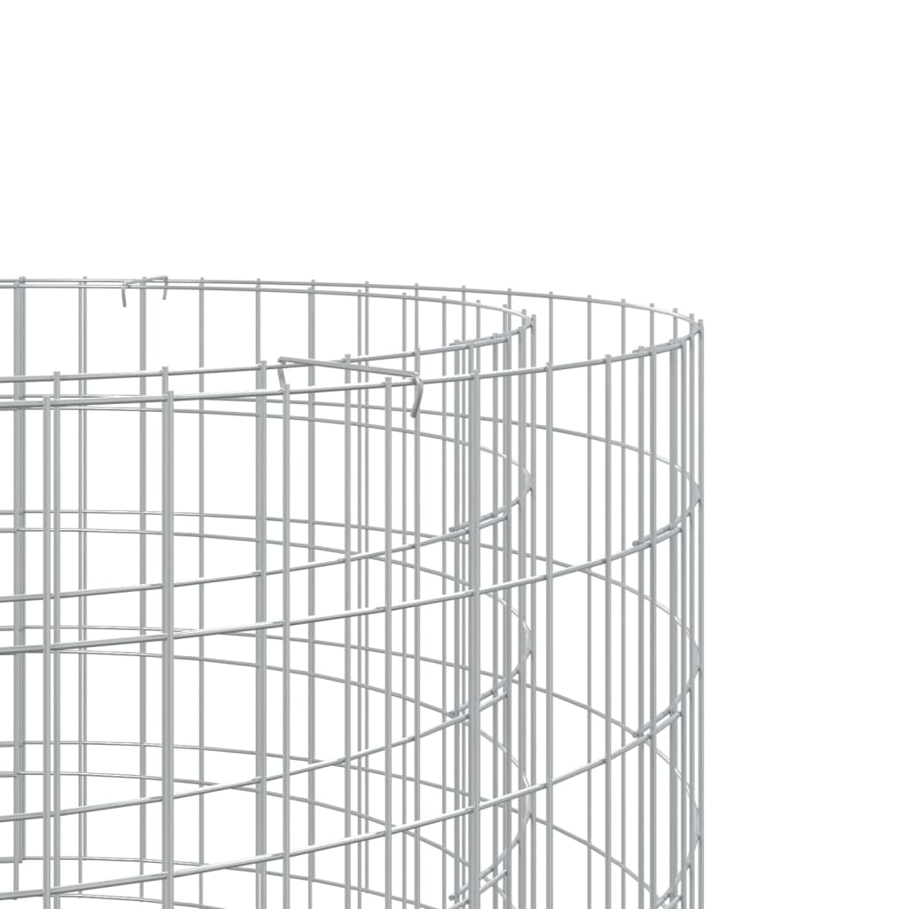vidaXL Braseira gabião Ø 50 cm ferro galvanizado